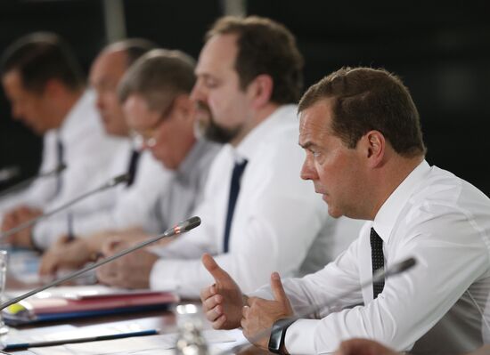 Russian Prime Minister Dmitry Medvedev's working trip to Southern Federal District