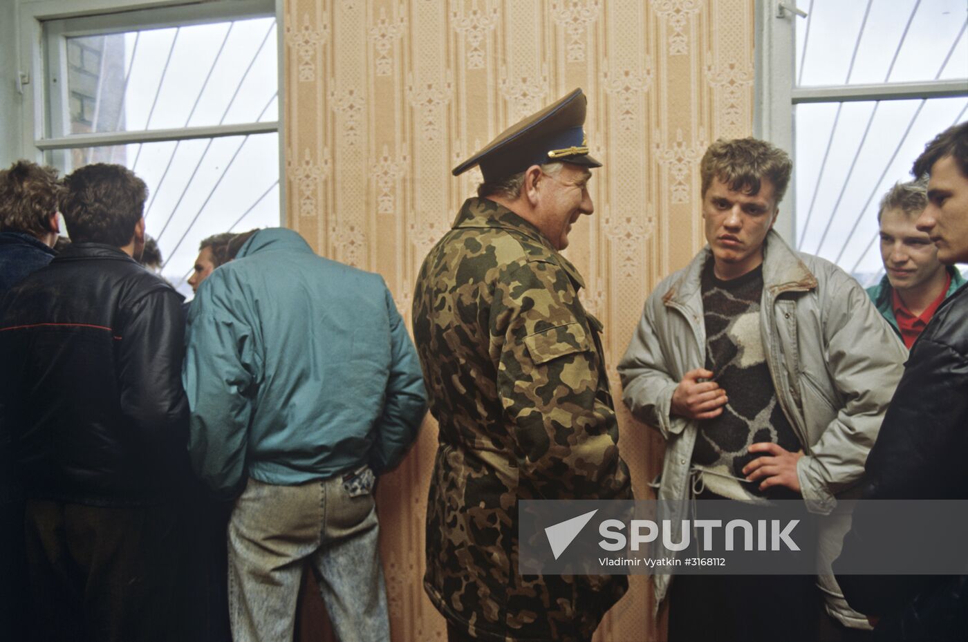 In military enlistment office in Vilnius