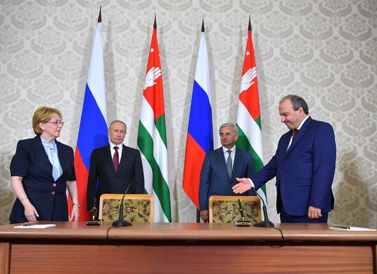 President Vladimir Putin's working visit to Abkhazia