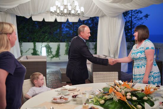 Russian President Vladimir Putin's working trip to Sochi