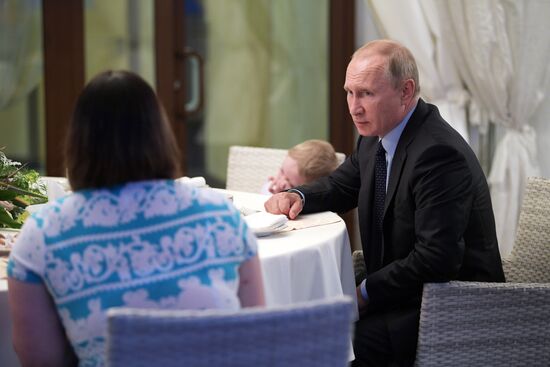 Russian President Vladimir Putin's working trip to Sochi