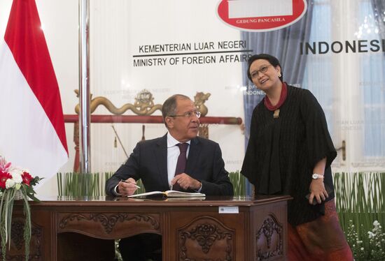 Russian Foreign Minister Sergei Lavrov's visit to Indonesia