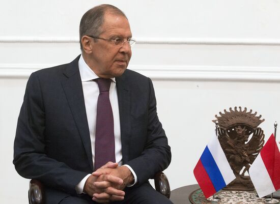 Russian Foreign Minister Sergei Lavrov's visit to Indonesia