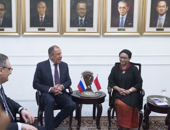 Russian Foreign Minister Sergei Lavrov's visit to Indonesia