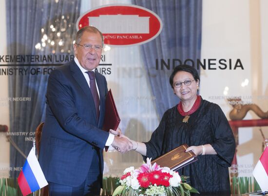 Russian Foreign Minister Sergei Lavrov's visit to Indonesia