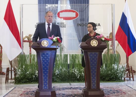 Russian Foreign Minister Sergei Lavrov's visit to Indonesia