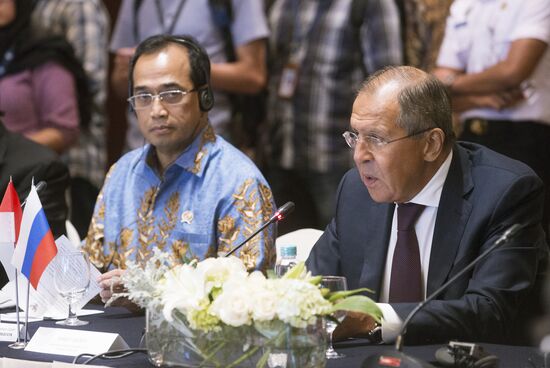Russian Foreign Minister Sergei Lavrov's visit to Indonesia