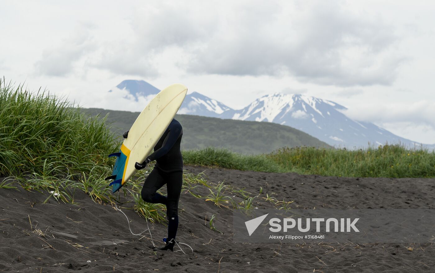 Surfing in Kamchatka