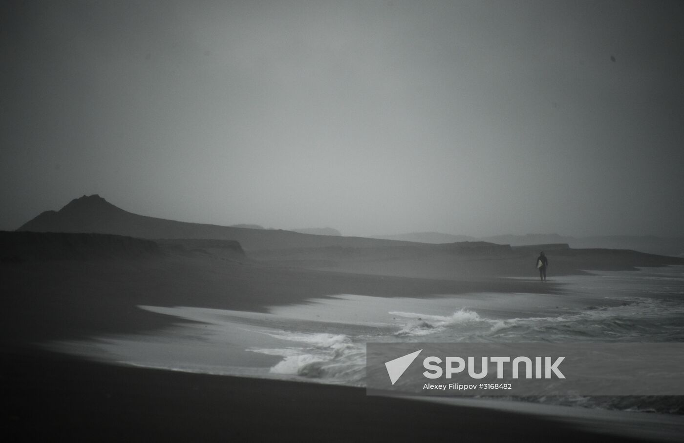 Surfing in Kamchatka