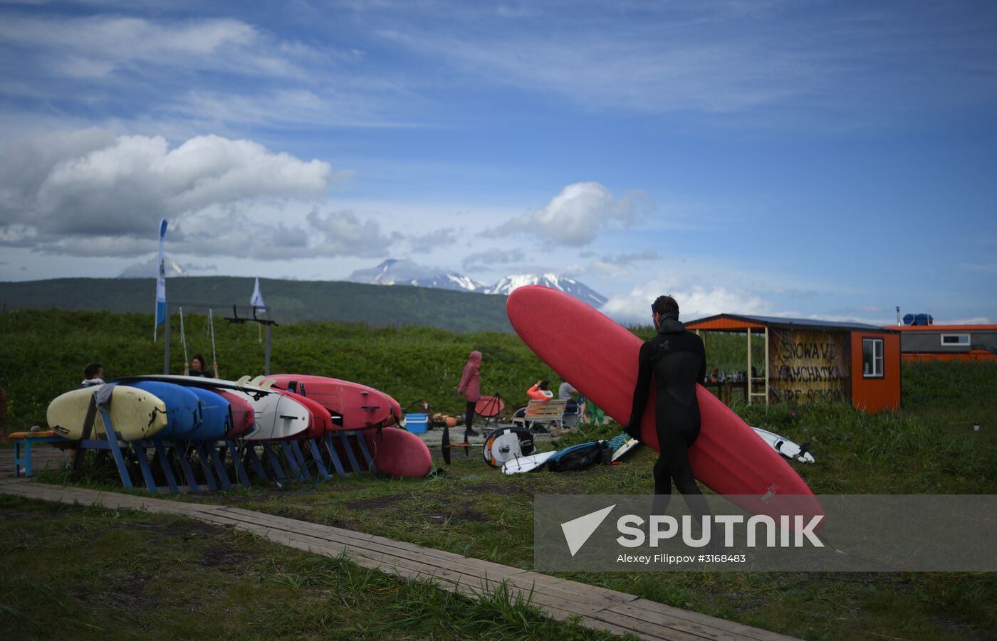 Surfing in Kamchatka