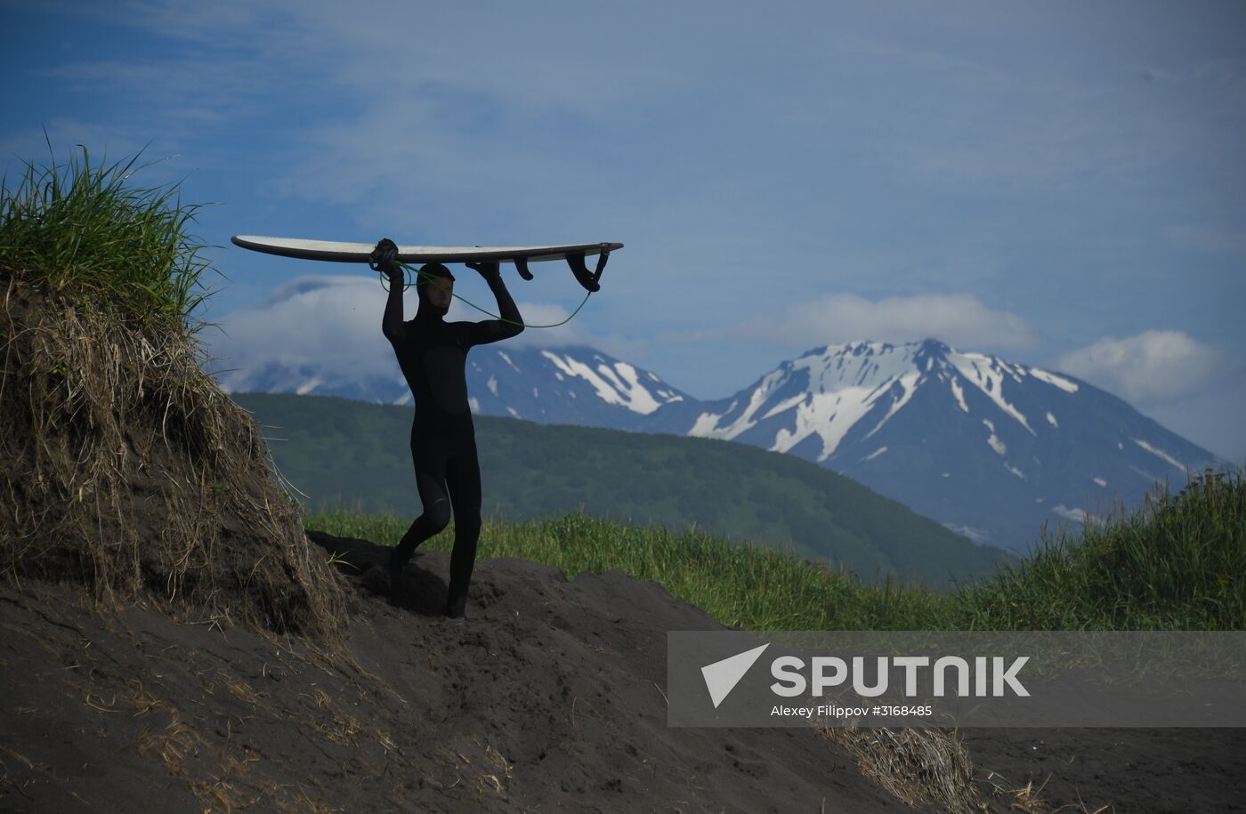 Surfing in Kamchatka