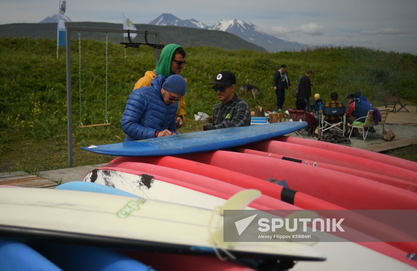 Surfing in Kamchatka