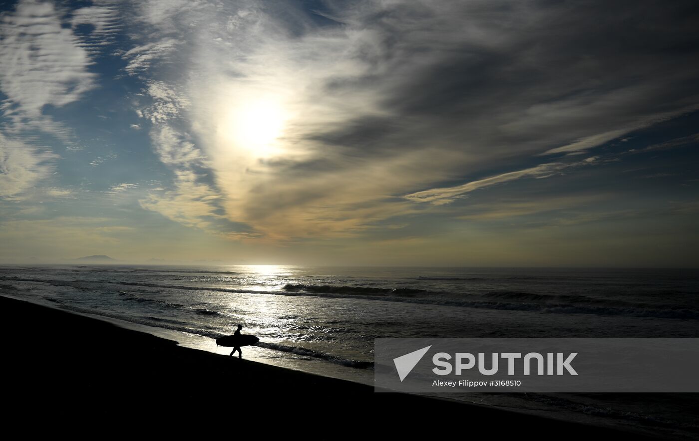 Surfing in Kamchatka