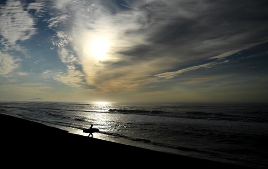 Surfing in Kamchatka