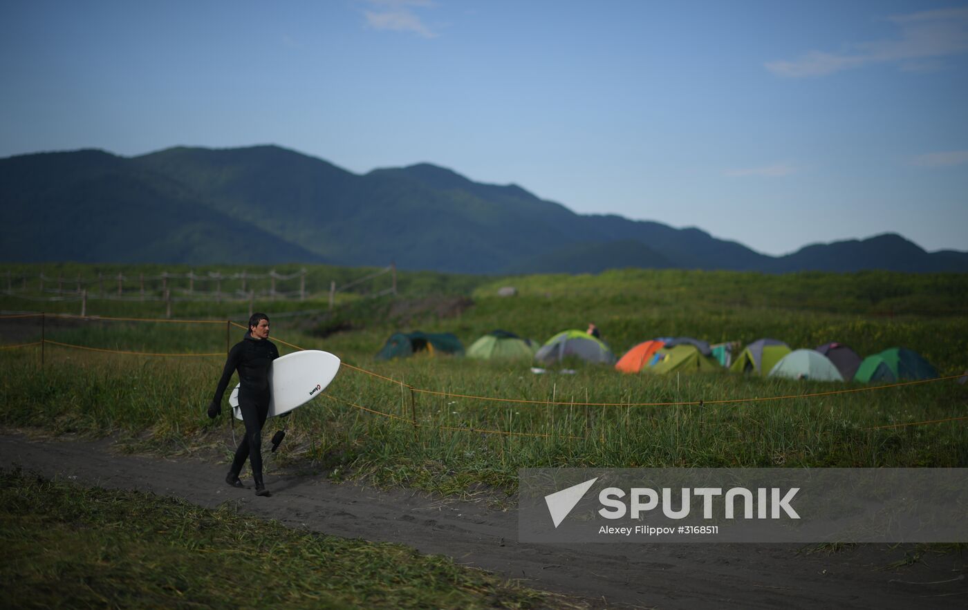 Surfing in Kamchatka