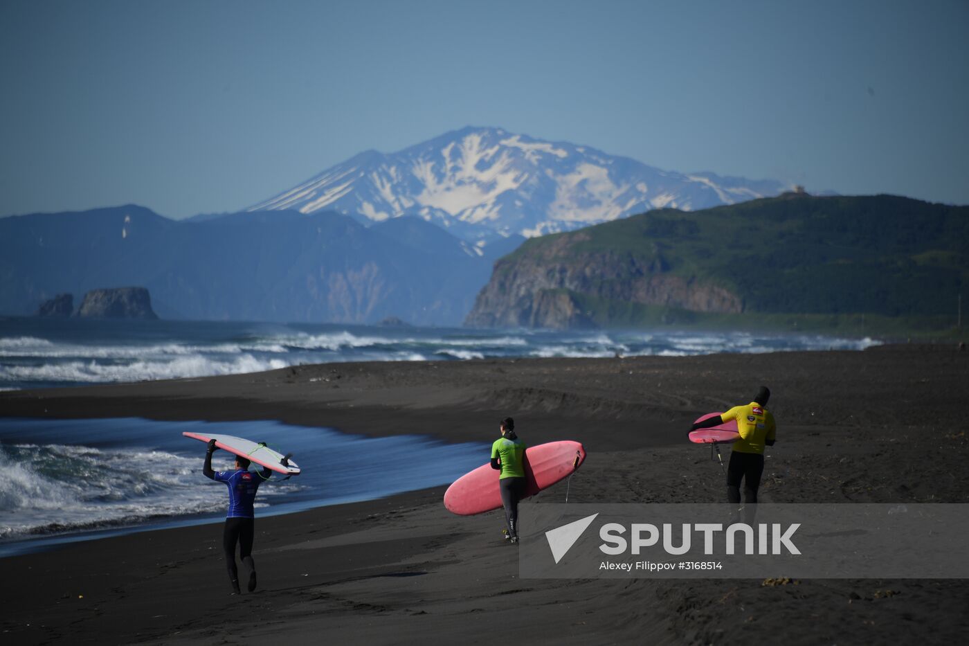 Surfing in Kamchatka