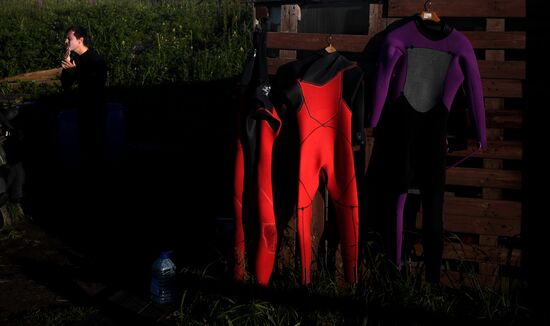 Surfing in Kamchatka