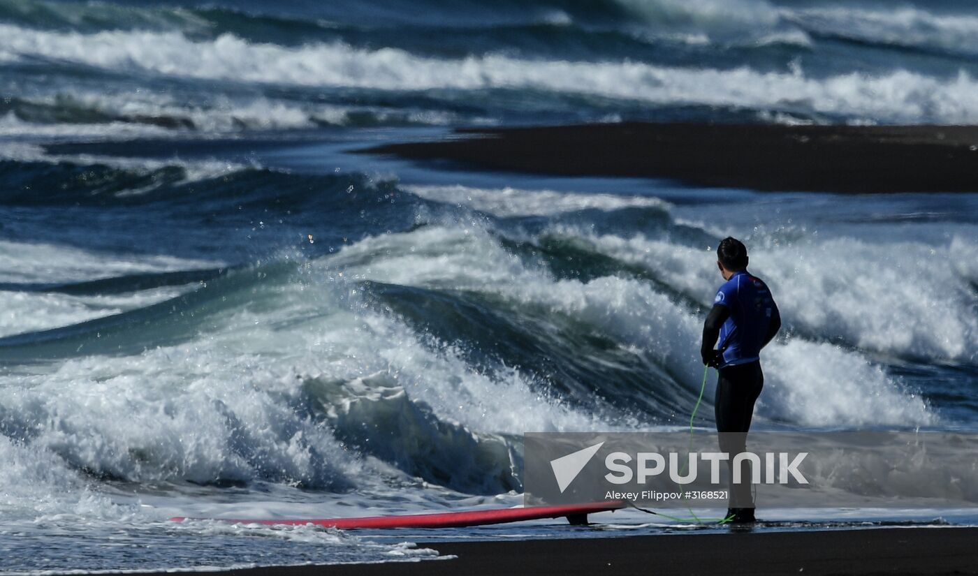 Surfing in Kamchatka