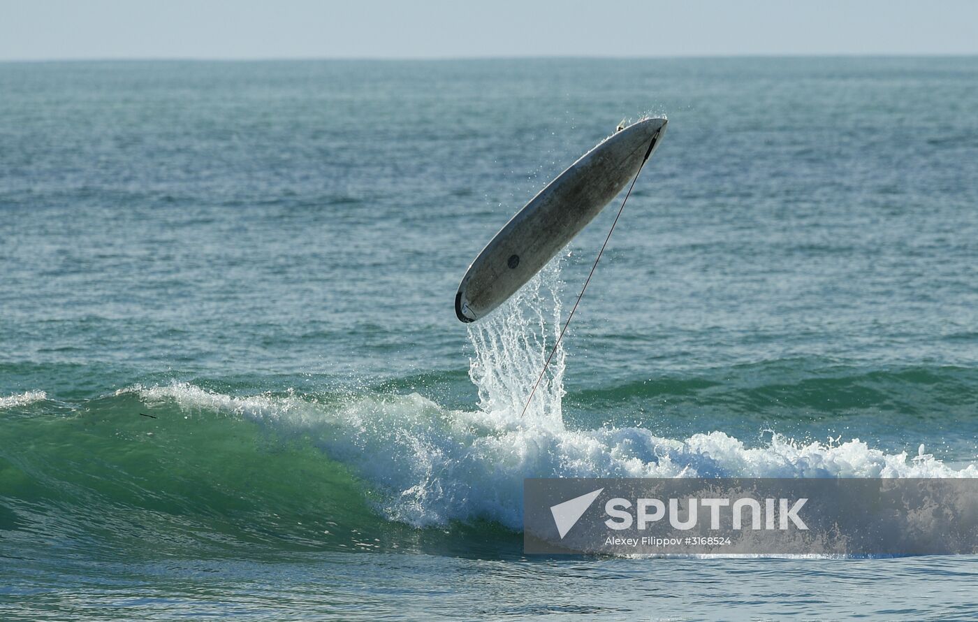 Surfing in Kamchatka