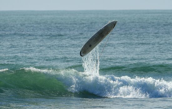 Surfing in Kamchatka