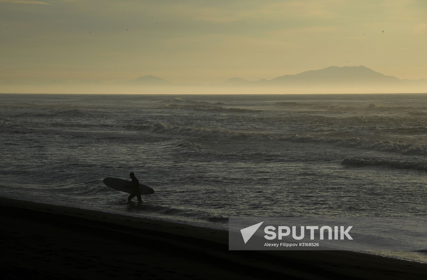 Surfing in Kamchatka