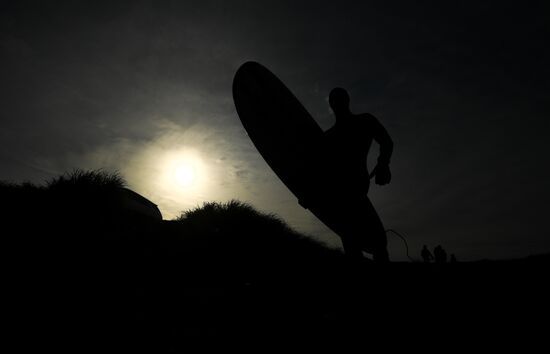 Surfing in Kamchatka