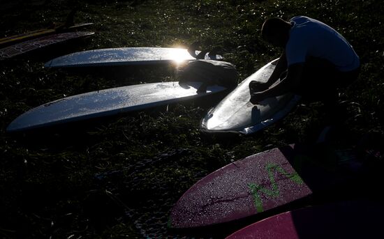 Surfing in Kamchatka