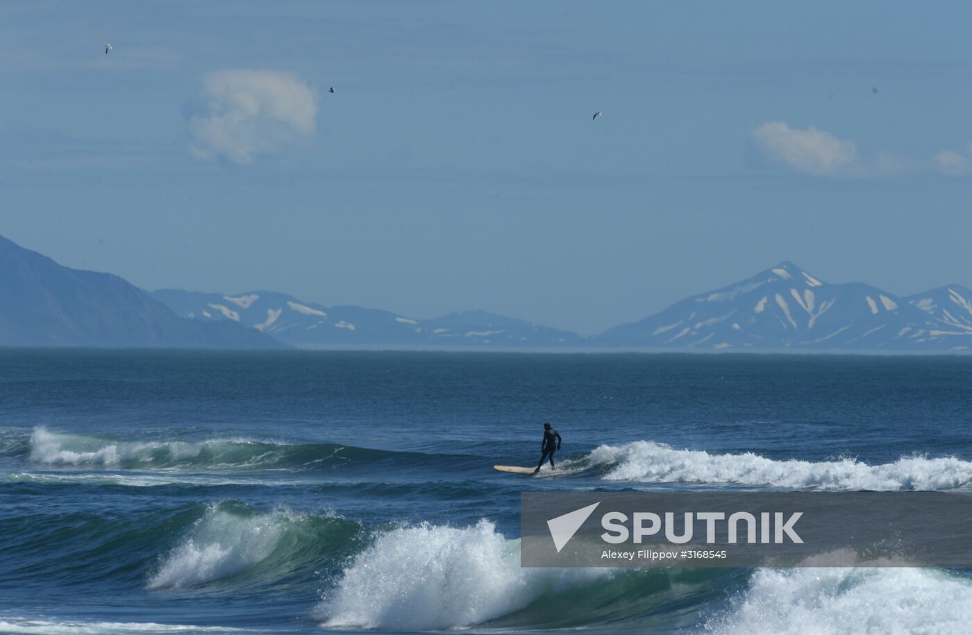 Surfing in Kamchatka