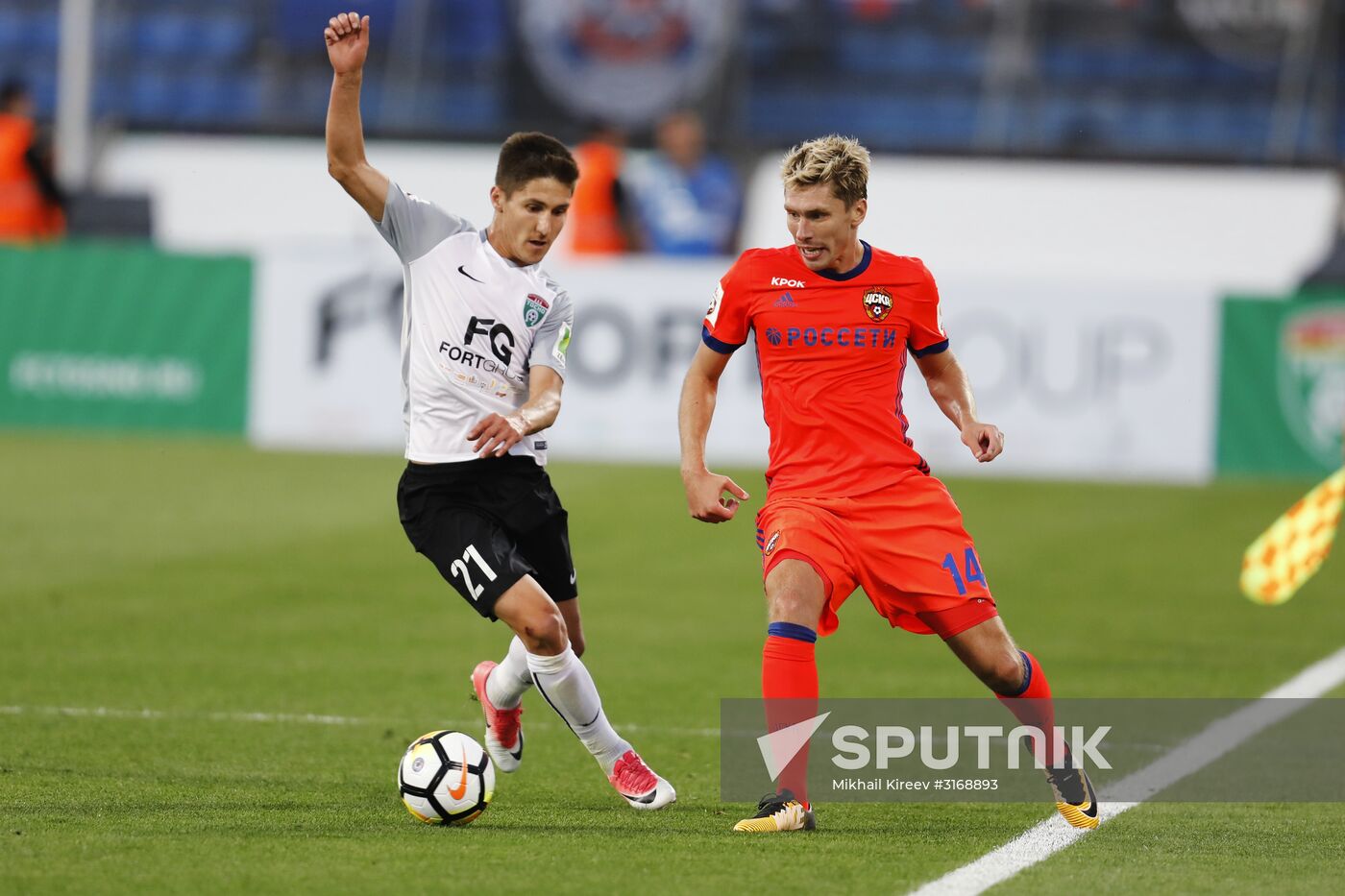 Football. Russian Football Premier League. Tosno vs. CSKA