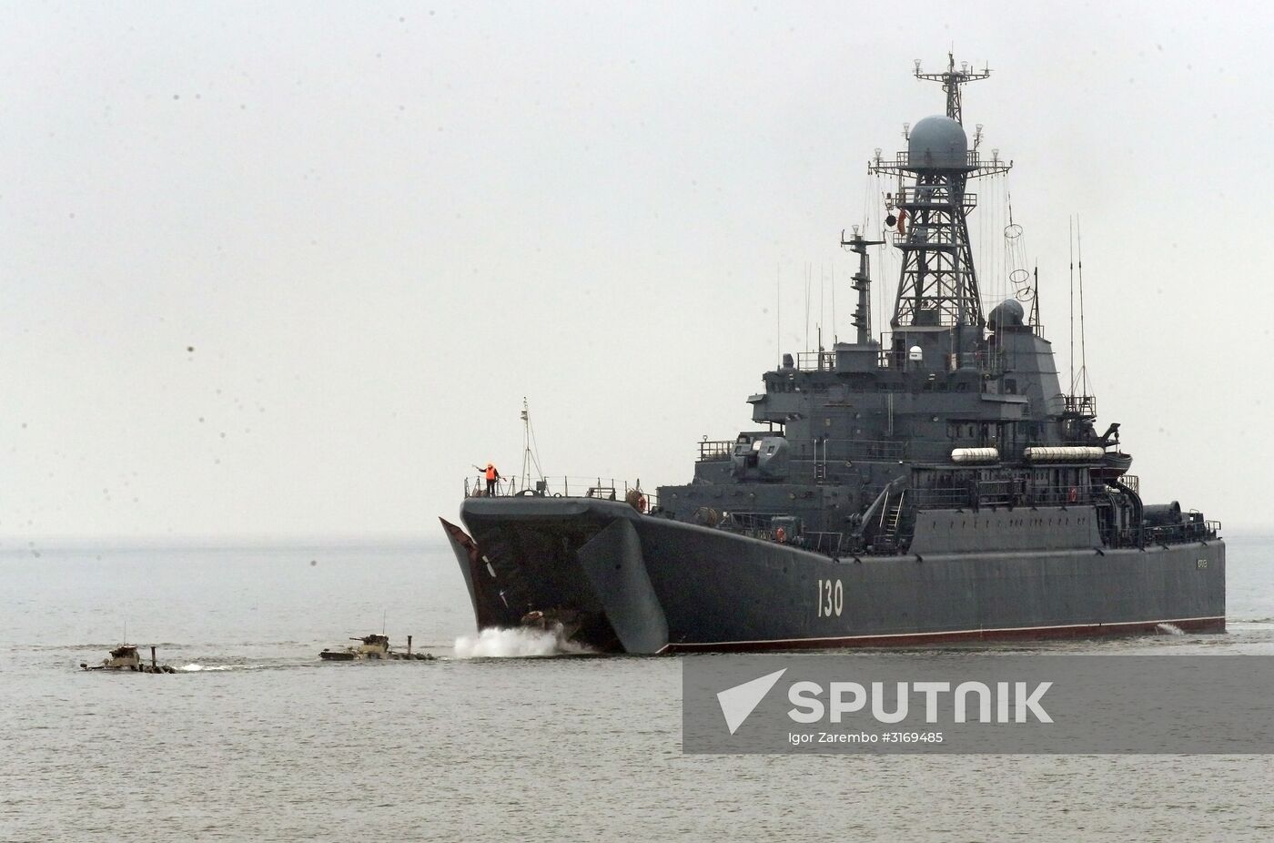 Tactical drill of Baltic Fleet's marines