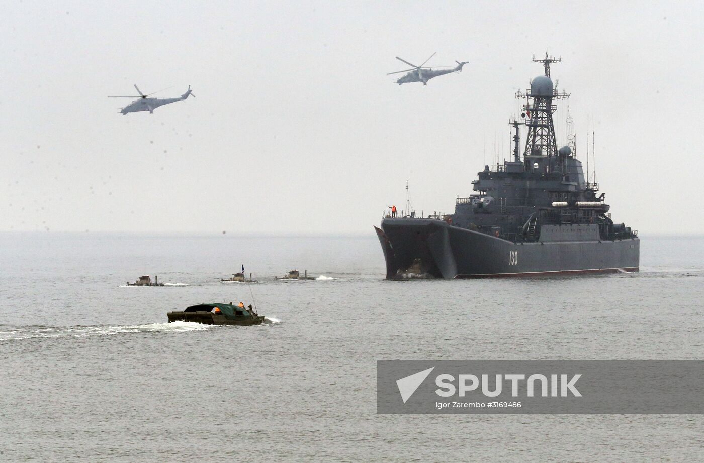 Tactical drill of Baltic Fleet's marines