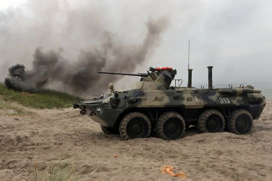 Tactic al drill of Baltioc Fleet's marines
