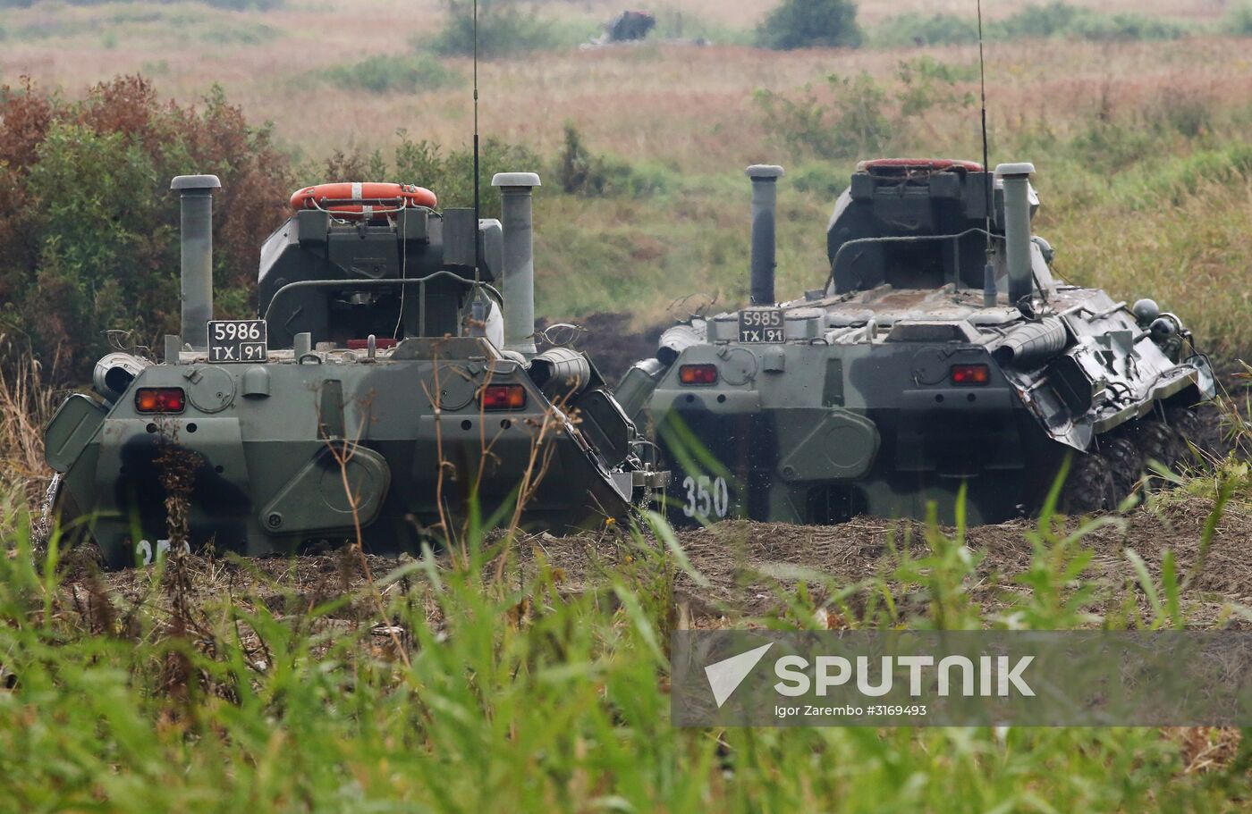 Tactical drill of Baltic Fleet's marines