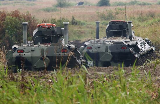 Tactical drill of Baltic Fleet's marines