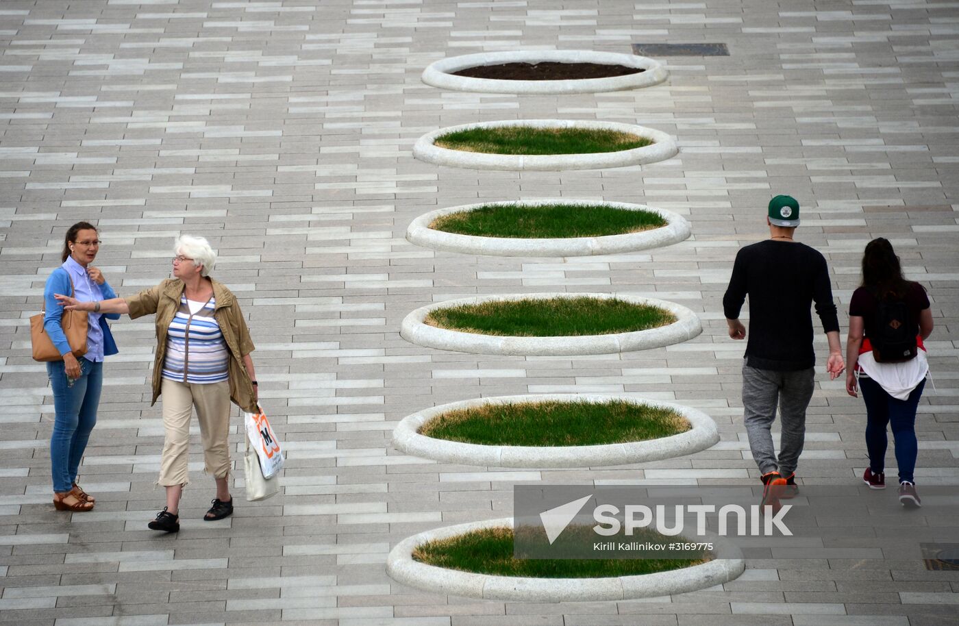 Improvement works on Moscow streets
