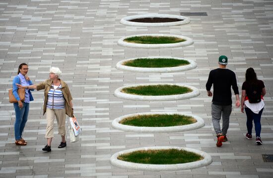 Improvement works on Moscow streets