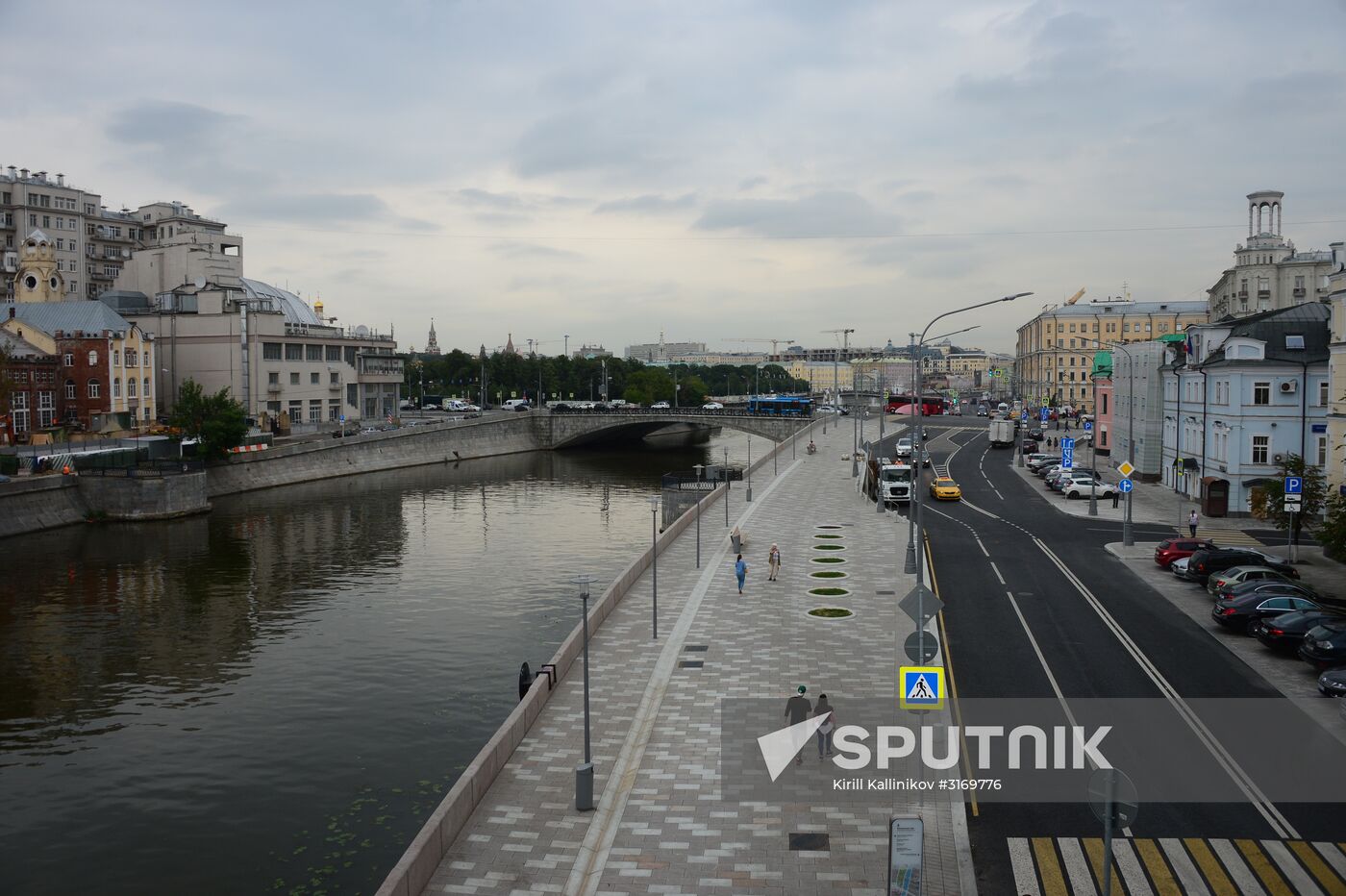 Improvement works on Moscow streets