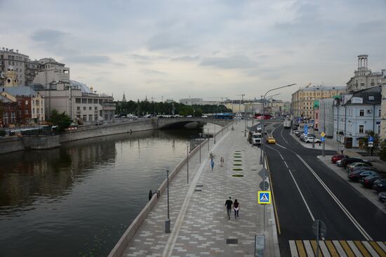 Improvement works on Moscow streets
