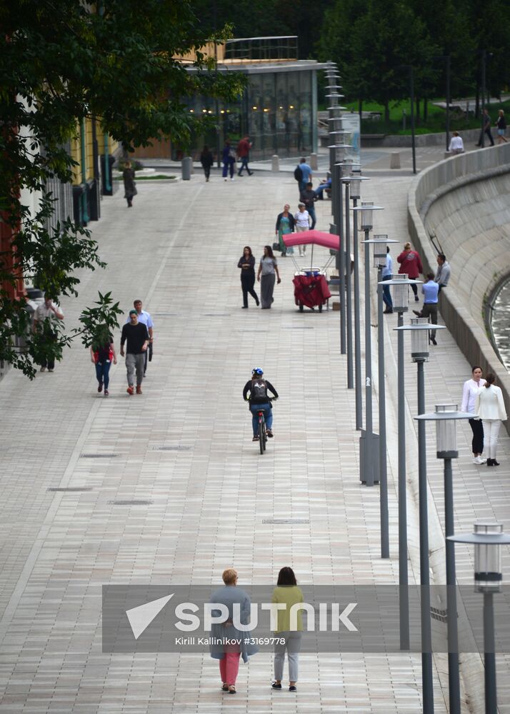 Improvement works on Moscow streets