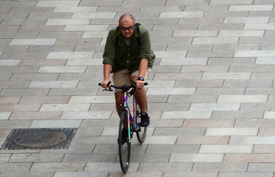 Improvement works on Moscow streets