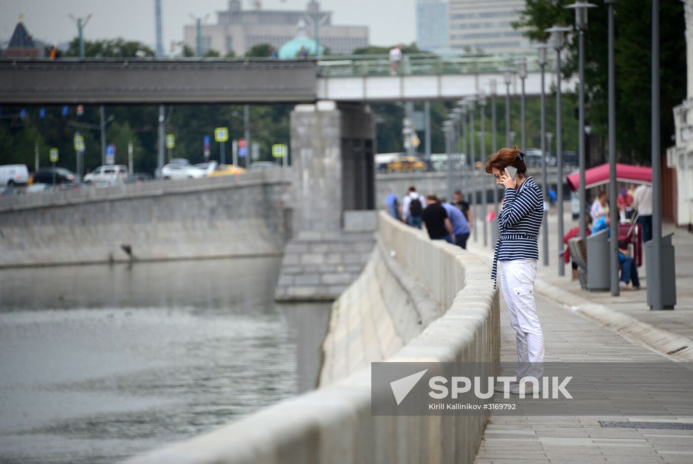 Improvement works on Moscow streets