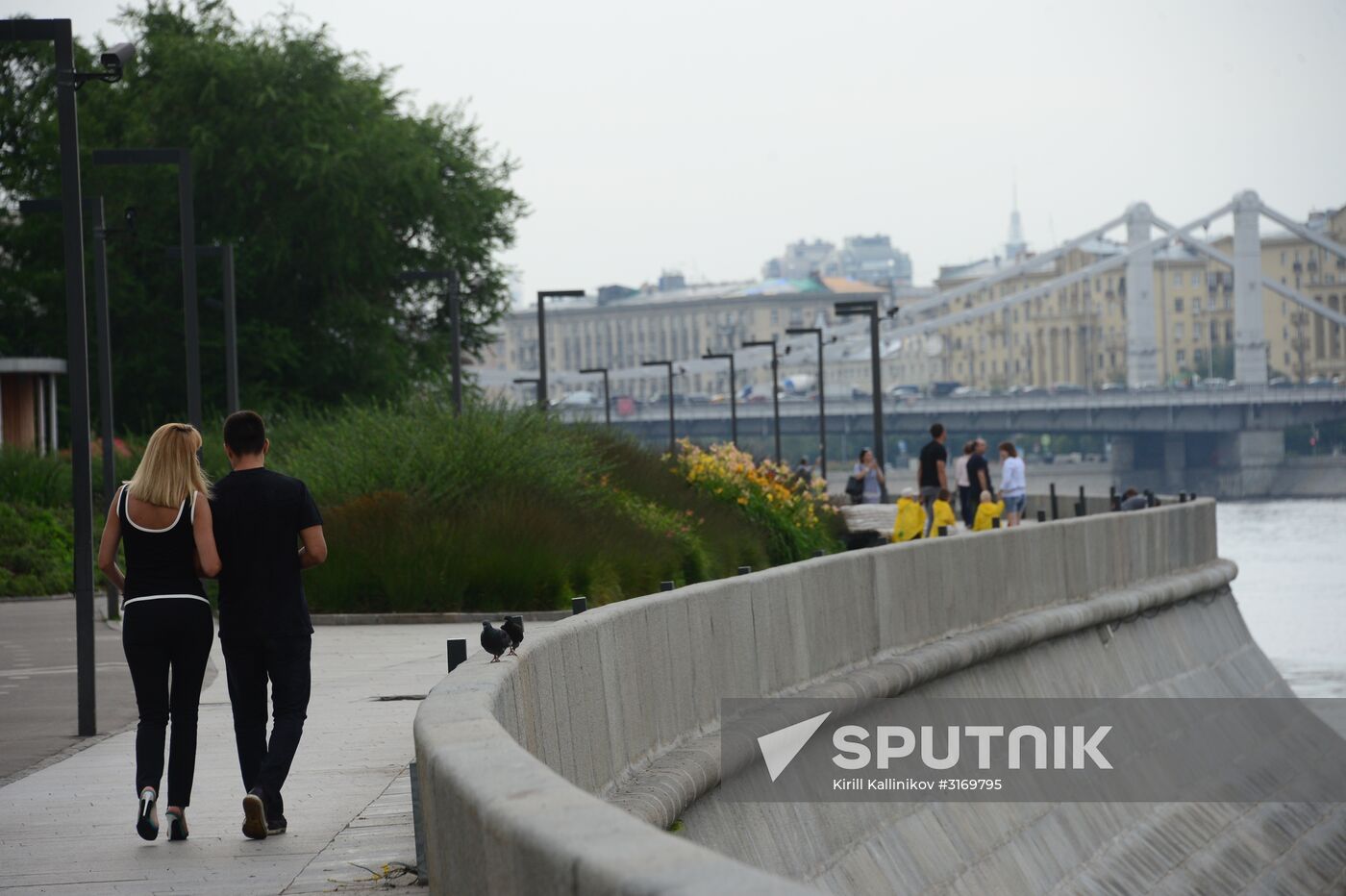 Improvement works on Moscow streets