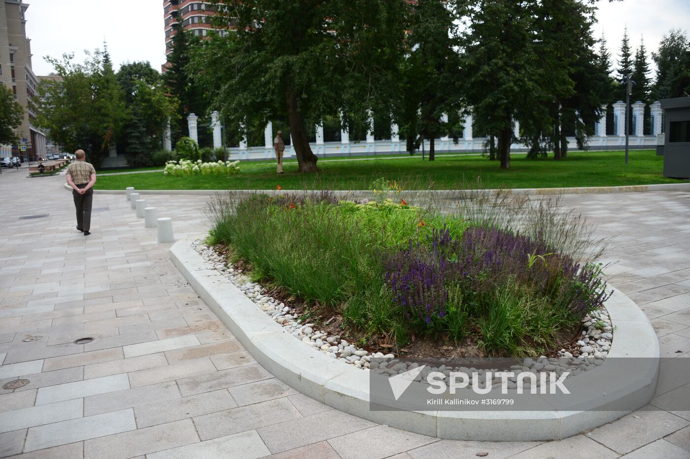 Improvement works on Moscow streets