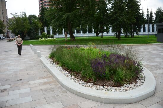 Improvement works on Moscow streets