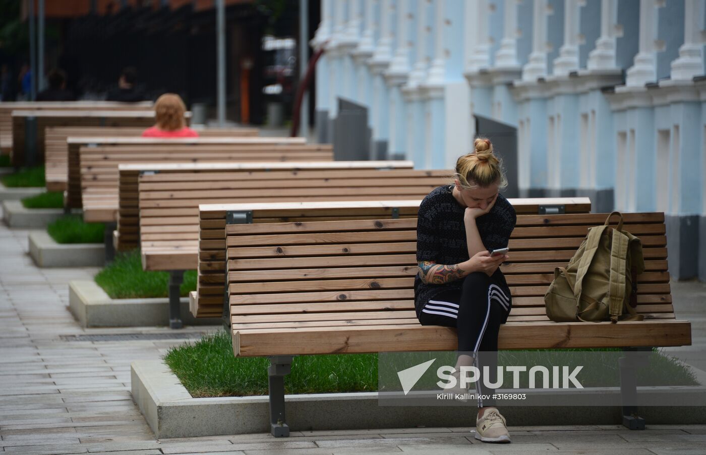 Improvement works on Moscow streets