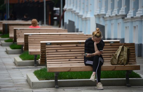Improvement works on Moscow streets