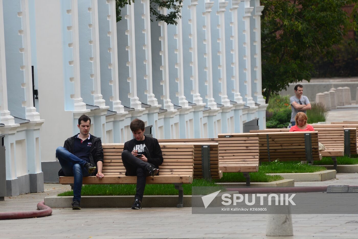 Improvement works on Moscow streets