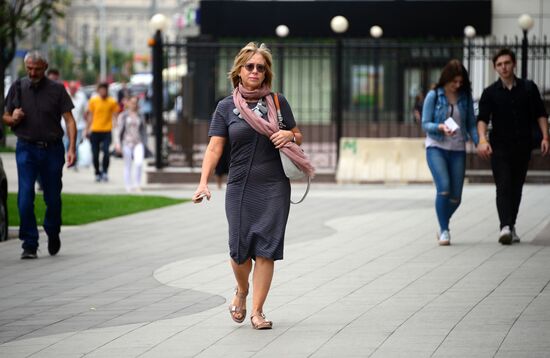 Improvement works on Moscow streets
