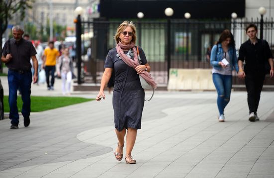 Improvement works on Moscow streets