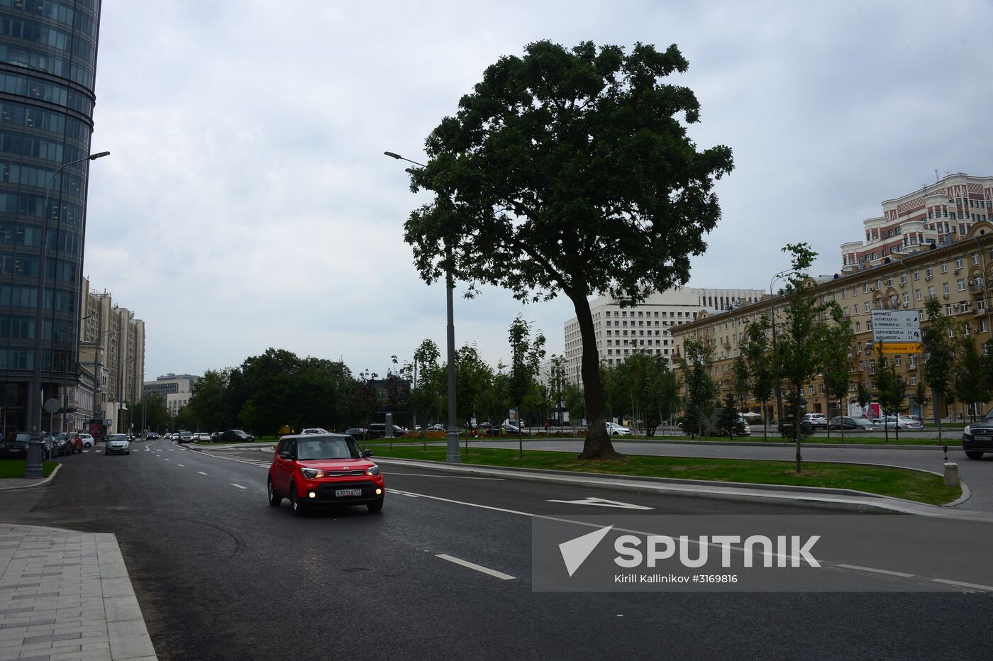 Improvement works on Moscow streets